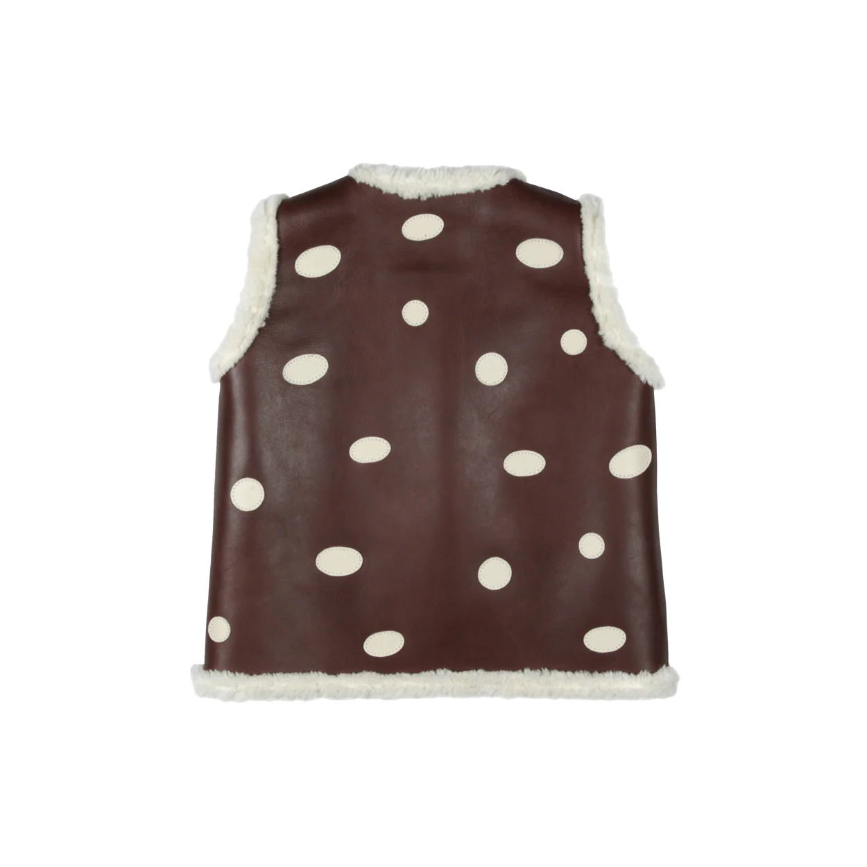 Caro Gilet | Toadstool | Burgundy Classic Leather