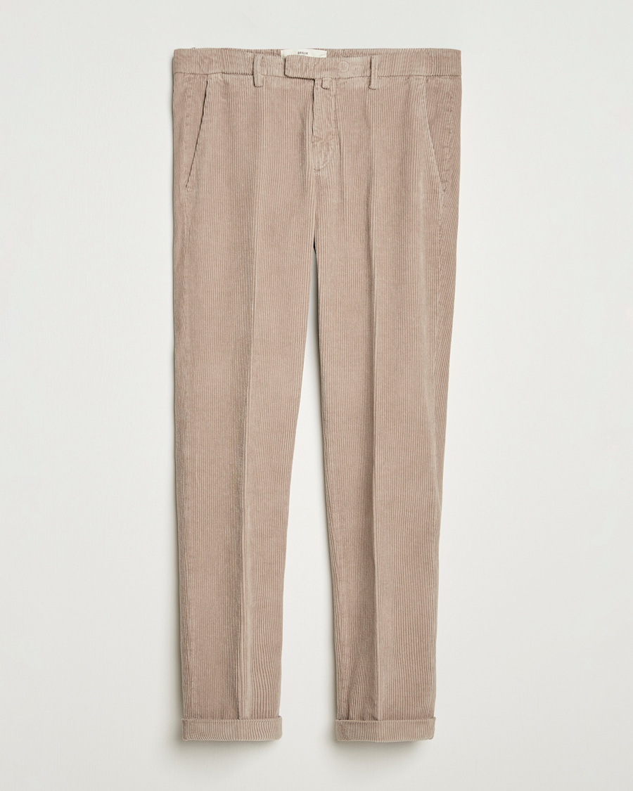 Briglia 1949 Slim Fit Corduroy Trousers Beige