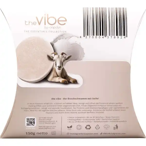 Seifenschwamm the vibe - Ziegenmilch Flavour