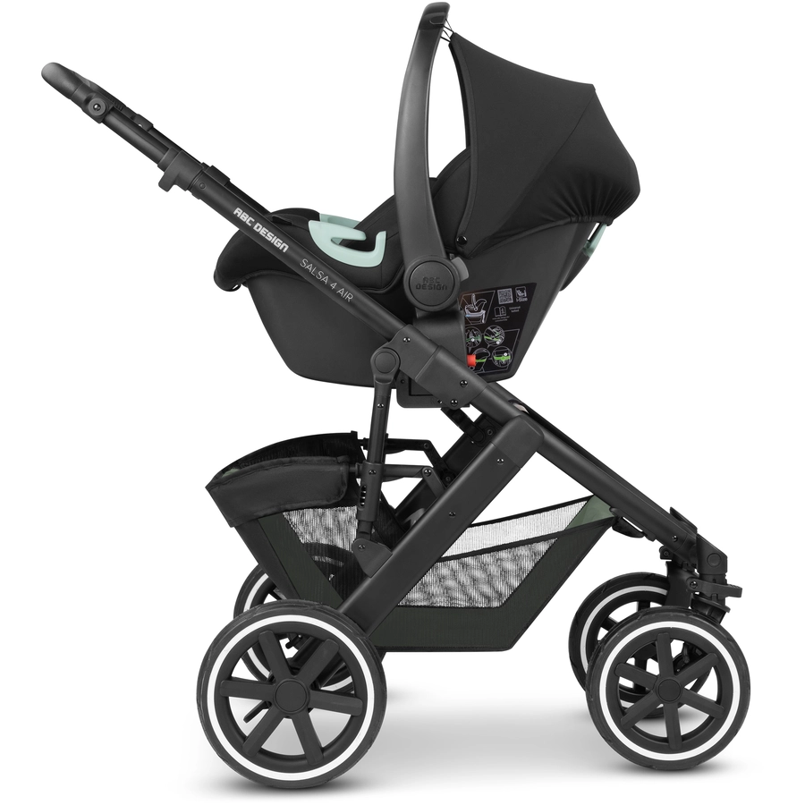 ABC DESIGN Kombikinderwagen Salsa 4 Air Pine Kollektion 2024 + Regenschutz und Adapter gratis