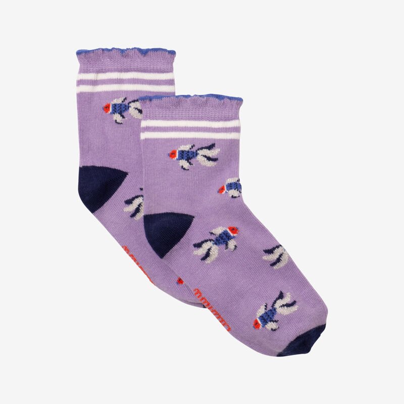Chaussettes bébé fille poissons violettes Catimini Mauve Violet