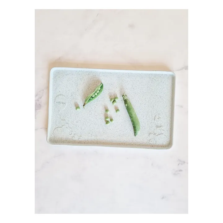 Hevea Set de table en caoutchouc naturel | Bleu