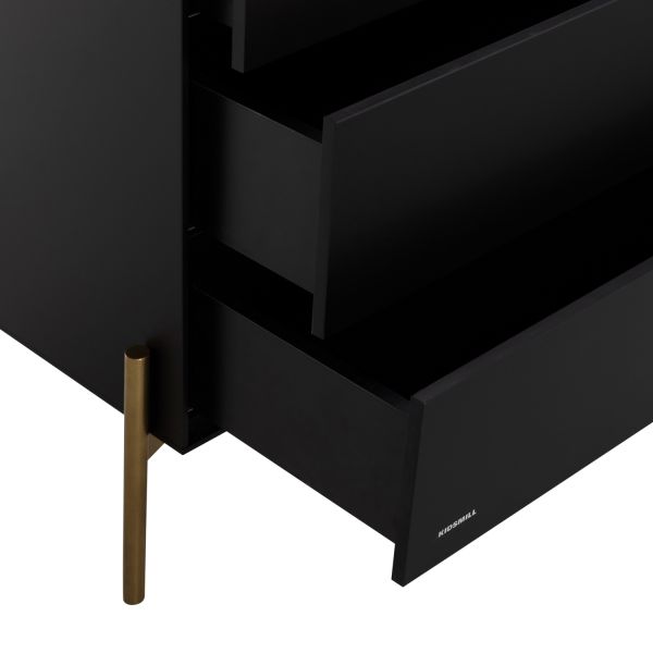Kidsmill Boutique Commode Zwart / Brass