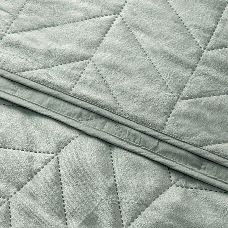 Bedsprei Velvet Prisma - Groen