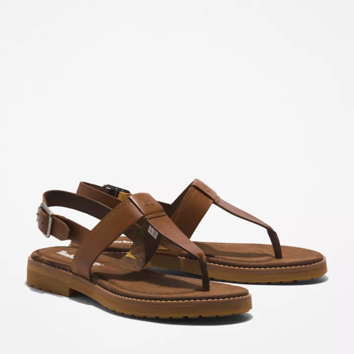 Sandale à bride salomé Chicago Riverside pour femme en marron clair