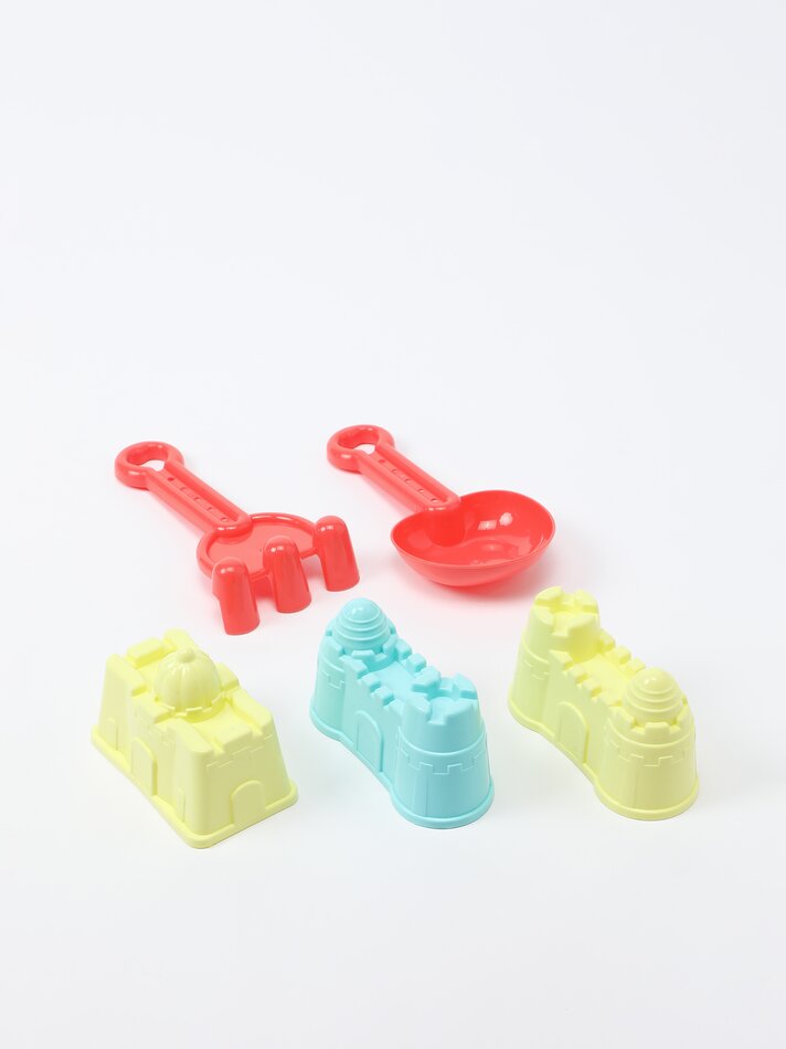 Conjunto de Cubo, Formas e Pá de Castelo - Sortido
