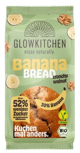 Glowkitchen BIO Banana Bread Crunchy Walnut