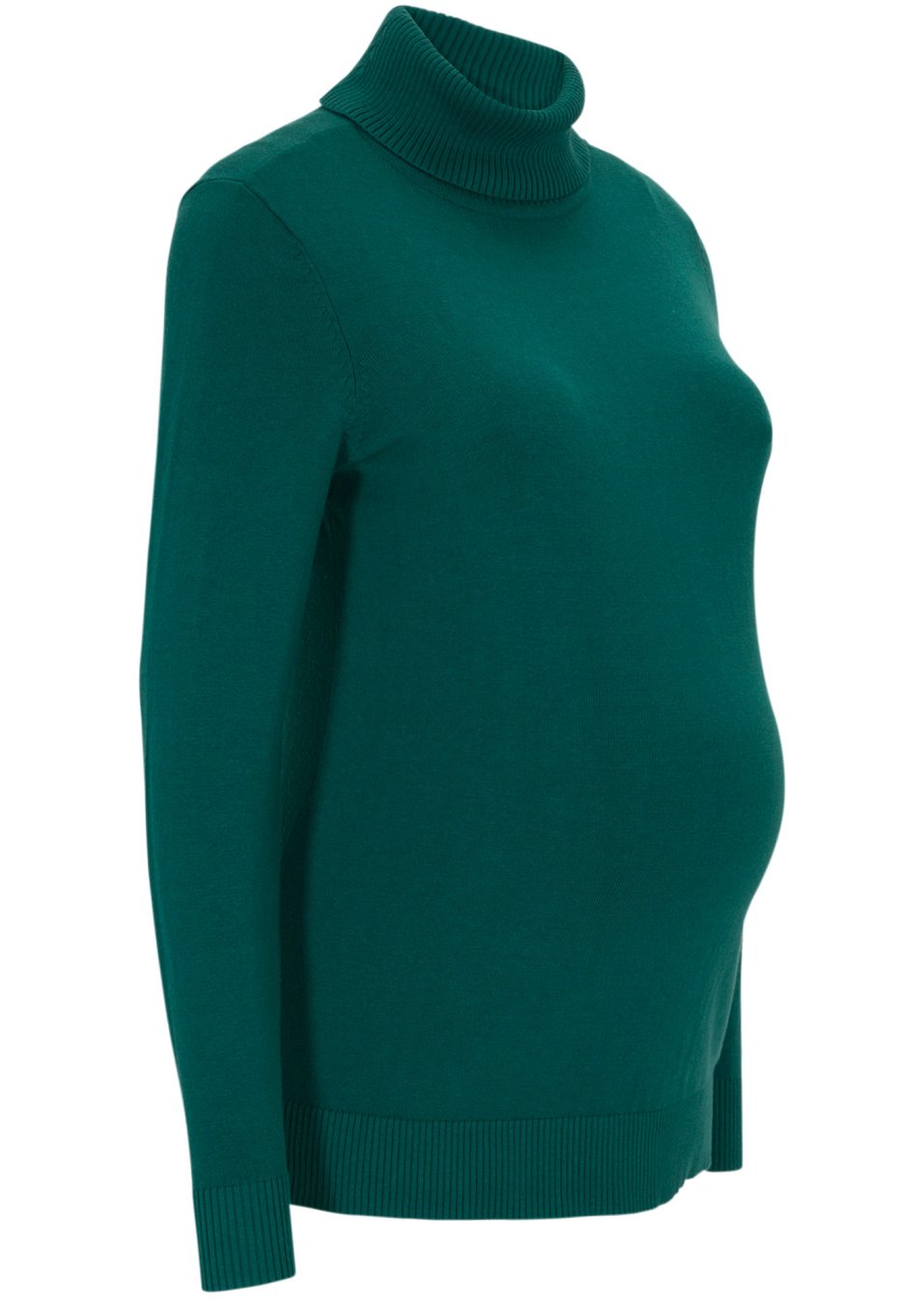 Pull de grossesse en maille avec col roulé
