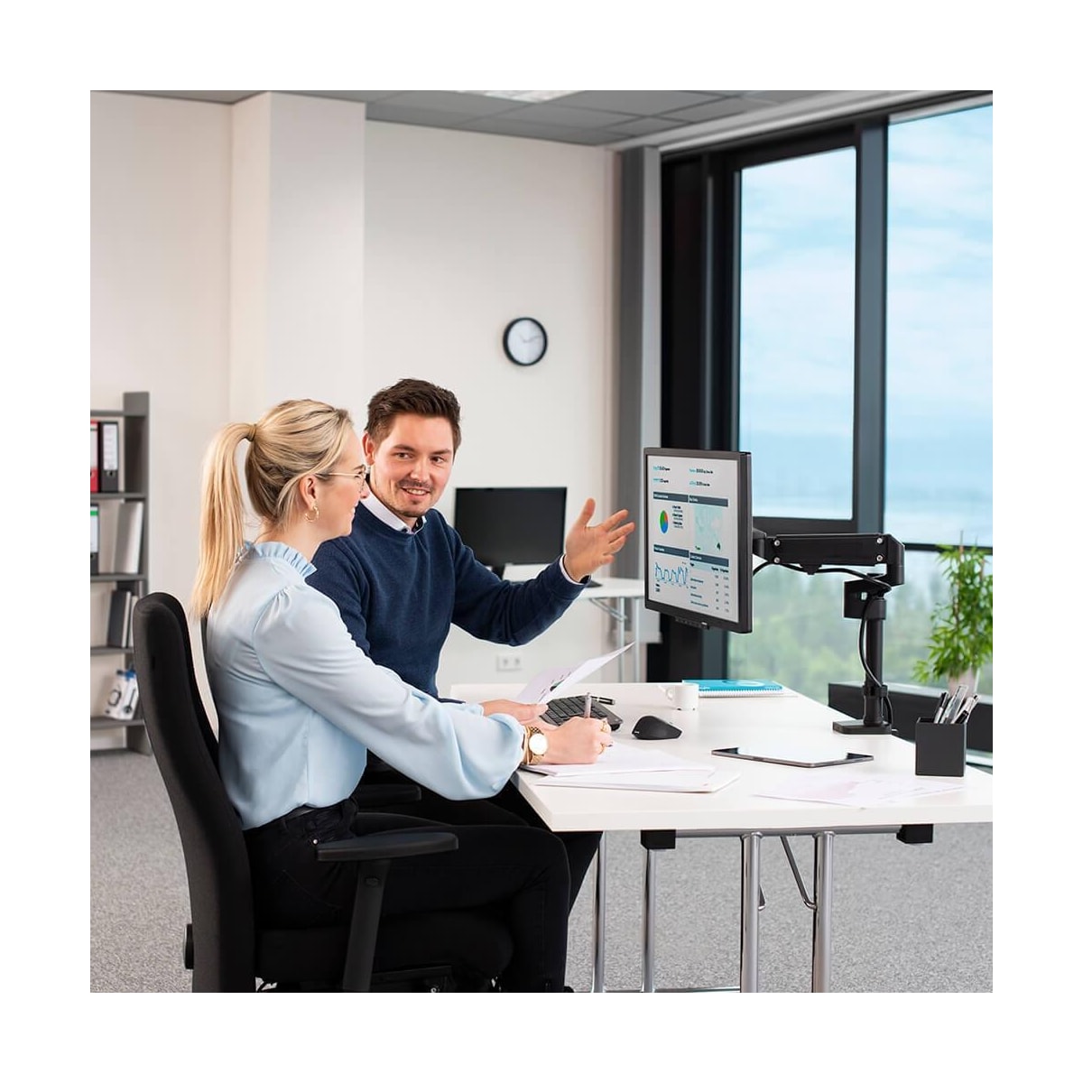 Hama Monitorfeste Performer For En Monitor Svart