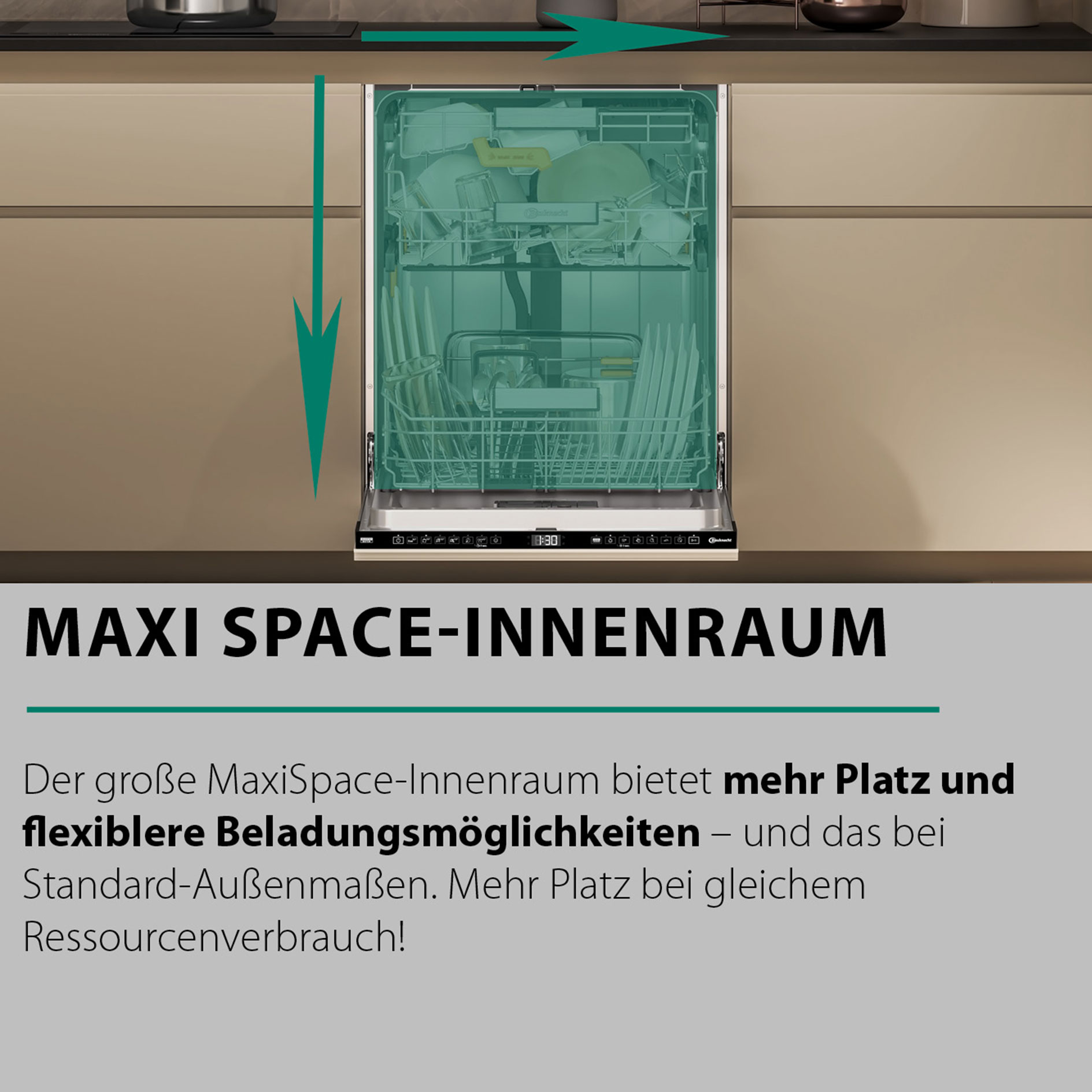 BAUKNECHT Unterbau-Geschirrspüler B7U HS41 X - C