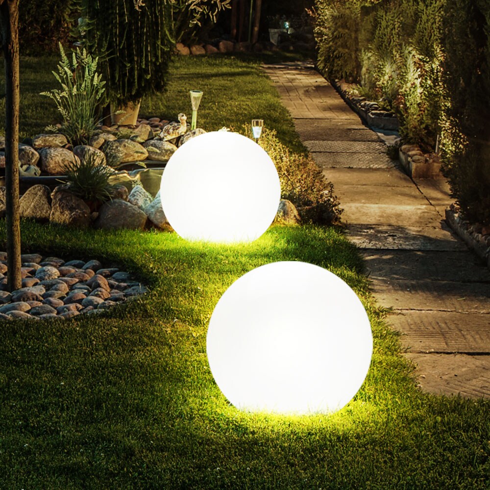 LED Solar Steckleuchte Kugelform, Durchmesser 20 cm, SOLAR