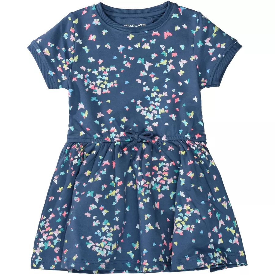 STACCATO Sweatkleid jeans blue gemustert