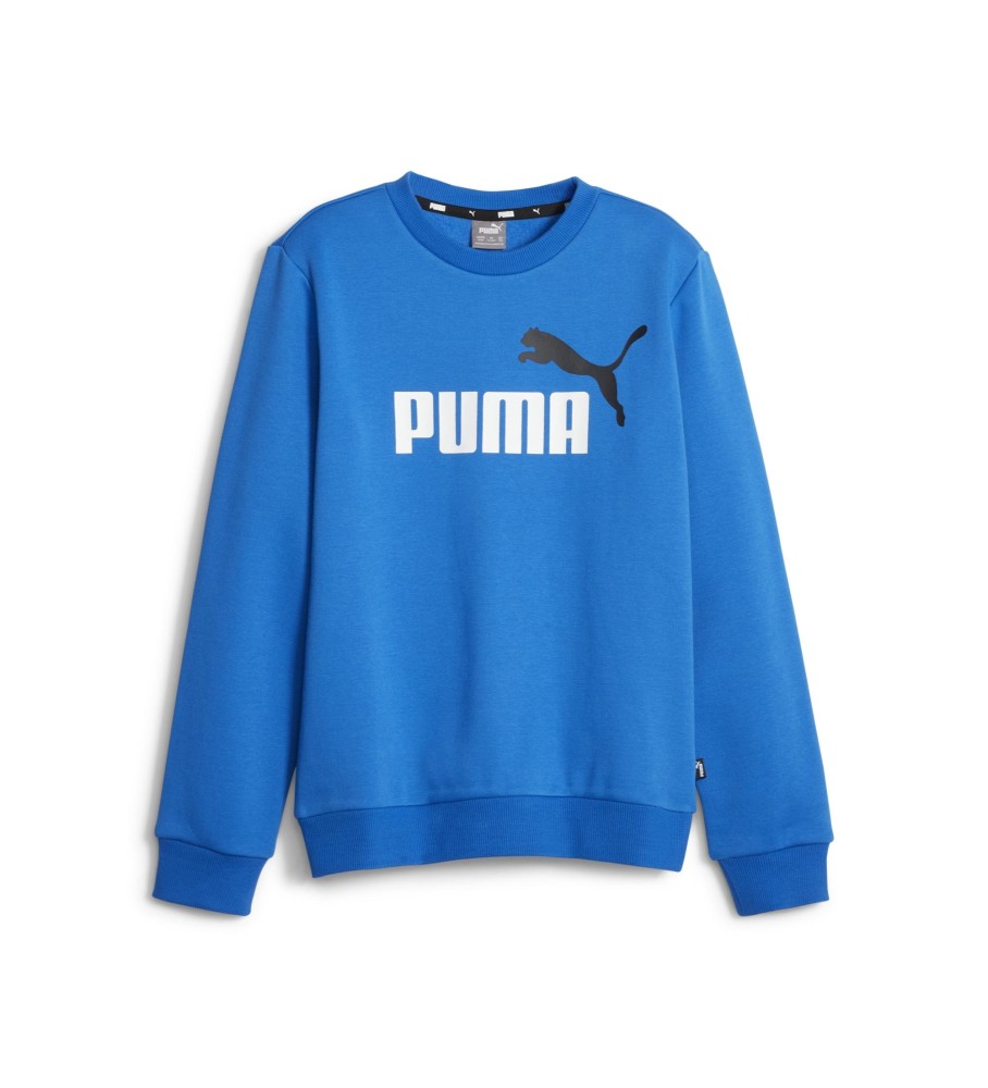 Puma Sudadera Essentials+ Two-Tone Big Logo azul