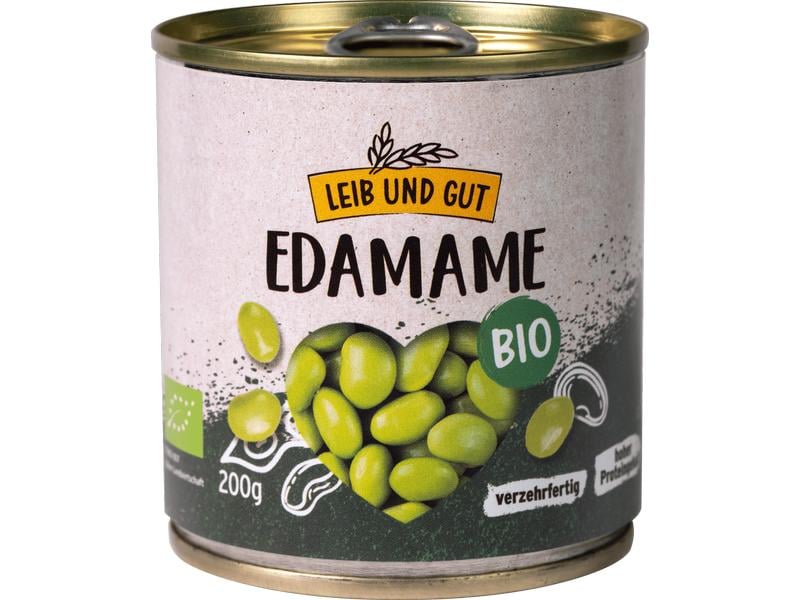 Leib und Gut Bio Edamame 200 g Grüne Sojabohnen mit hohem Proteingehalt