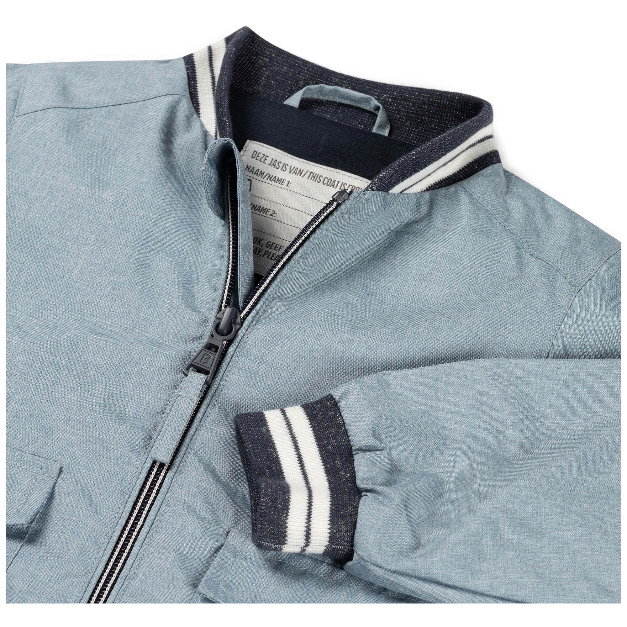 Prénatal baby zomerjas lange mouwen meerkleurig blauw