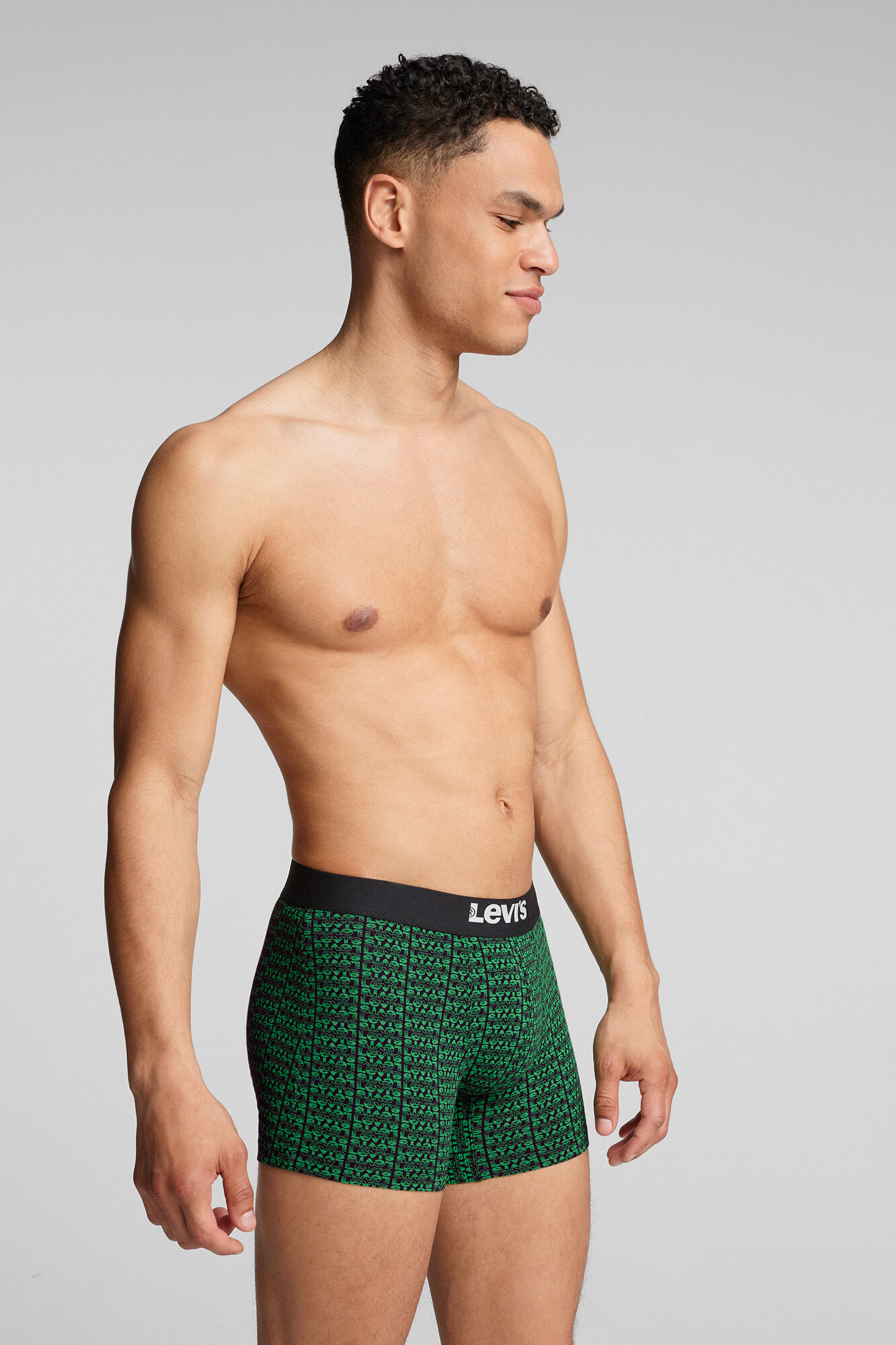 Pacote com 3 cuecas boxer de algodão Levi's