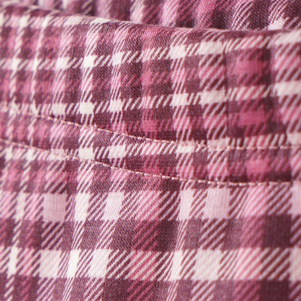 Yigga Mädchen Thermo-Leggings mit Karo-Muster beere / rosa / hellbeige