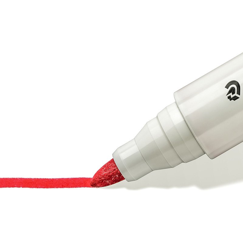 Marqueur effaçable rechargeable Staedtler Lumocolor 351 pointe ogive 2 mm - Boîte de 10