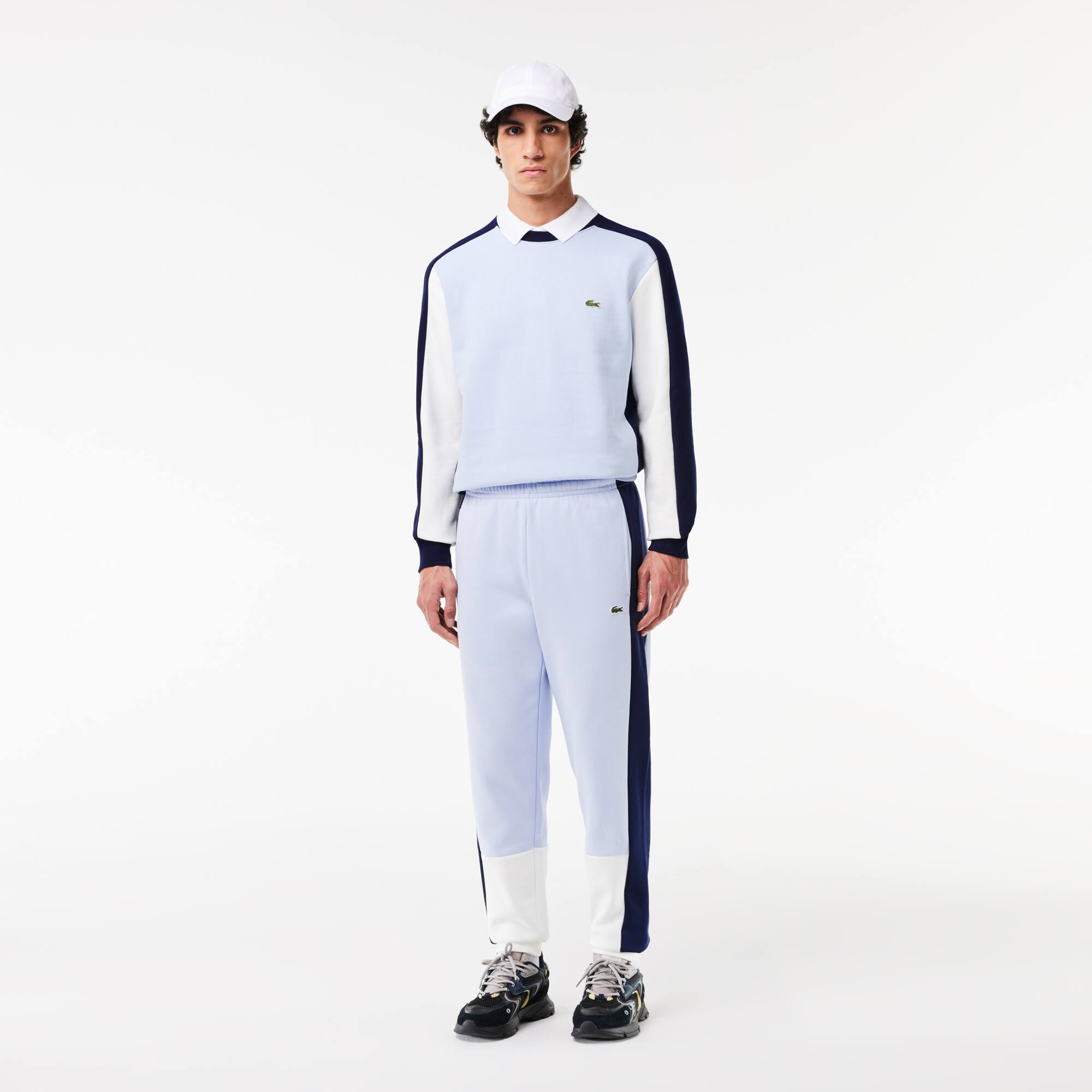 JOGGER TRAININGSHOSE MIT COLOURBLOCK Trainingshosen - Blau - Lacoste - Herren
