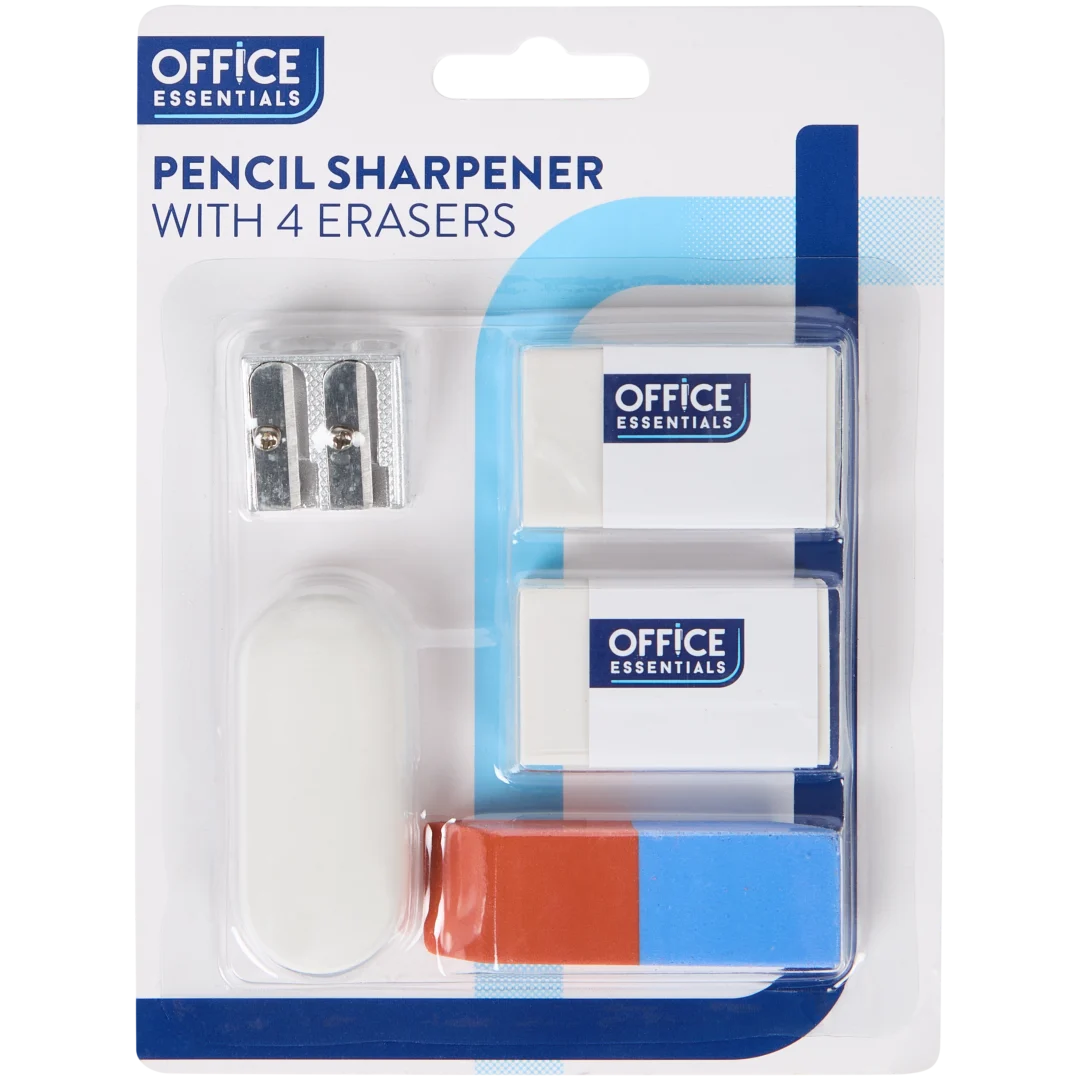 Gommes et taille-crayon Office Essentials