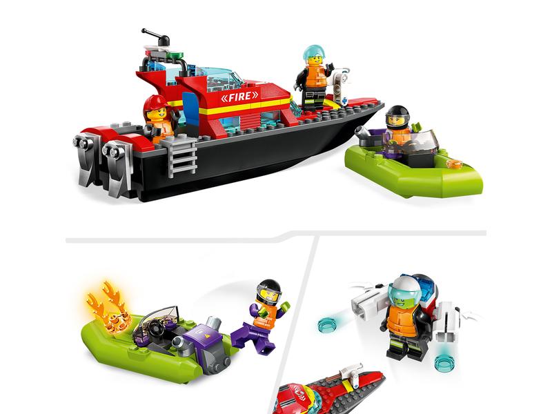 LEGO® City Feuerwehrboot 60373 Feuerwehrboot-Spielset