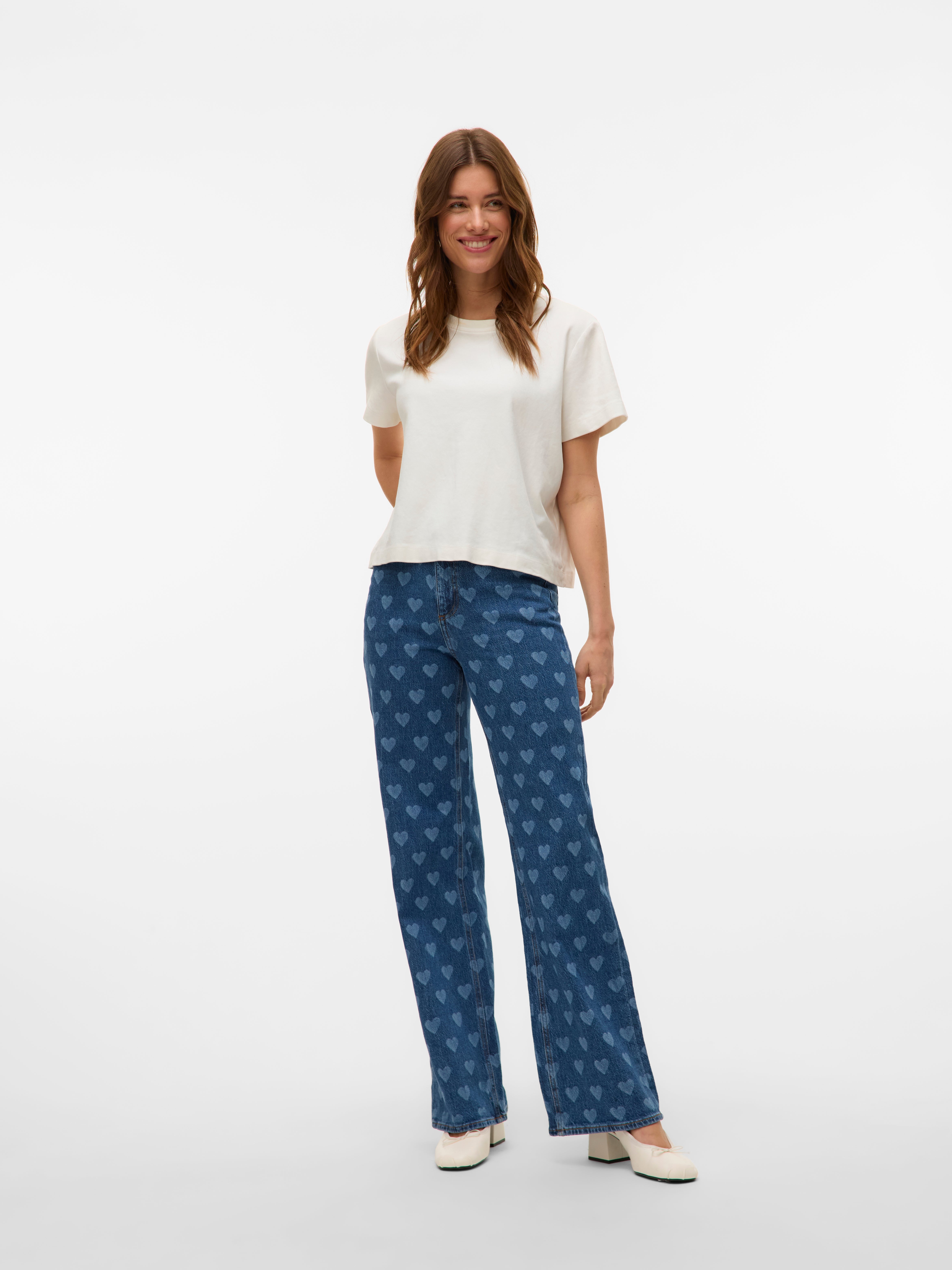 VMTESSA High rise Wide leg fit Jeans