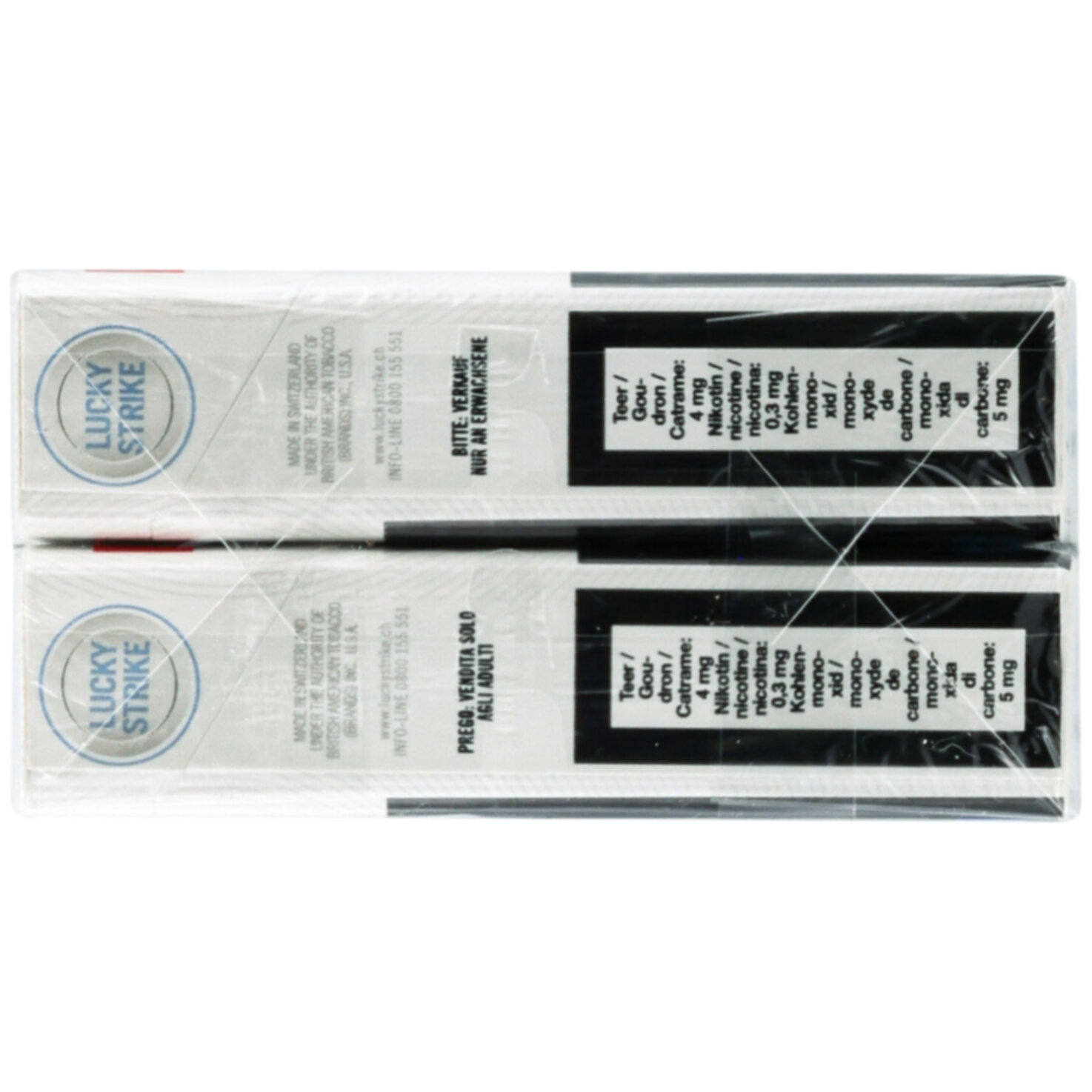 Lucky Strike Zigaretten Flow White Soft Stange