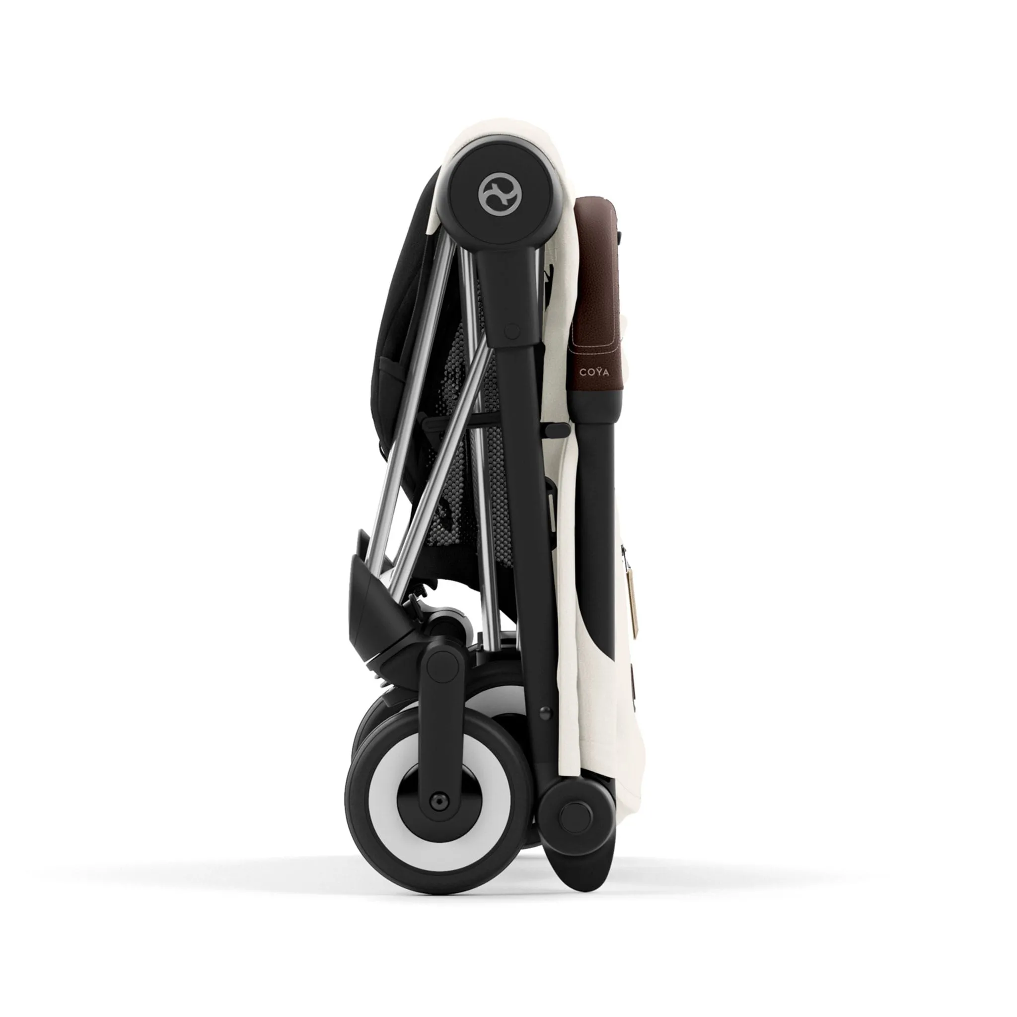 Cybex Poussette Coya - Cadre chromé avec siège blanc cassé
