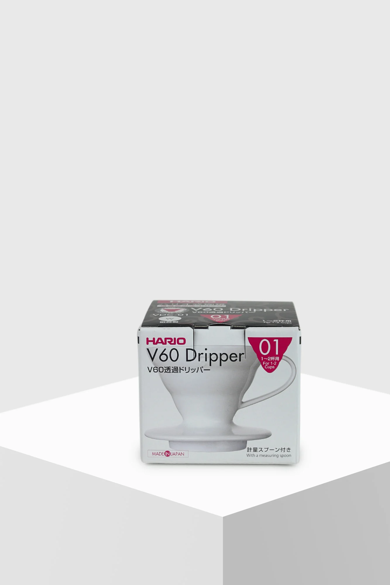 Hario V60 Dripper 01 Keramik Kaffeefilter (Handfilter) weiß