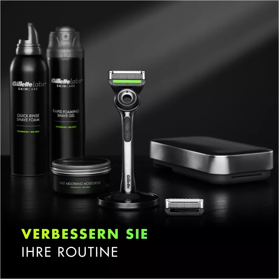 Gillette® Labs Rasierer mit 5 Klingen und Reiseetui