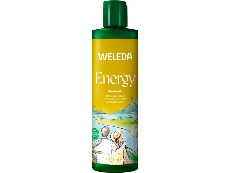 WELEDA Cremedusche Energy Ingwer 400 ml Natürliche Pflegedusche reinigt die Haut sanft und spendet neue Energie