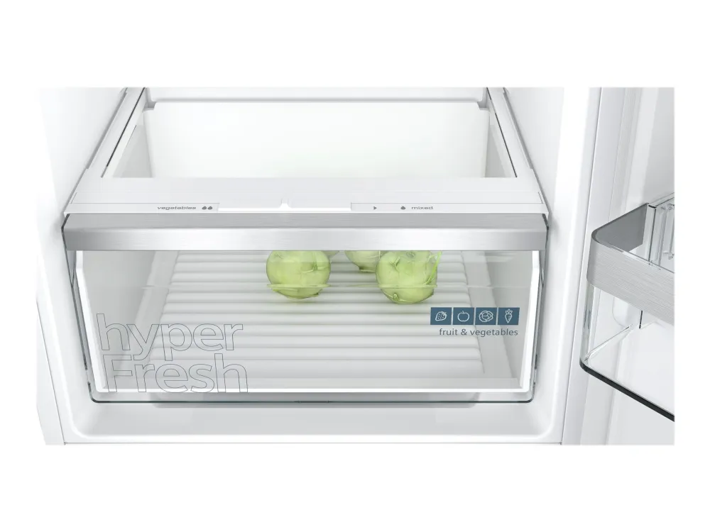 Siemens iQ300 KI87VVFE1 - Køleskab/fryser - bund-fryser - til indbygning - niche - bredde: 56 cm - dybde: 55 cm - højde: 177.5 cm - 270 liter - Klasse E