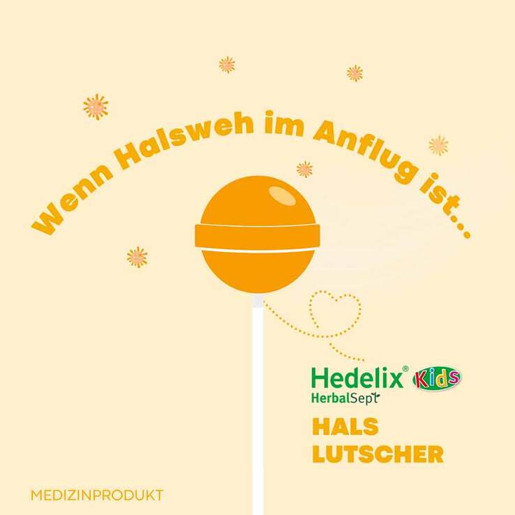 Hedelix Herbalsept Hals Lutscher Kids, 6 St
