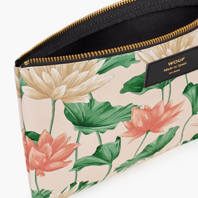 Pochette large XL 28 cm Lotus