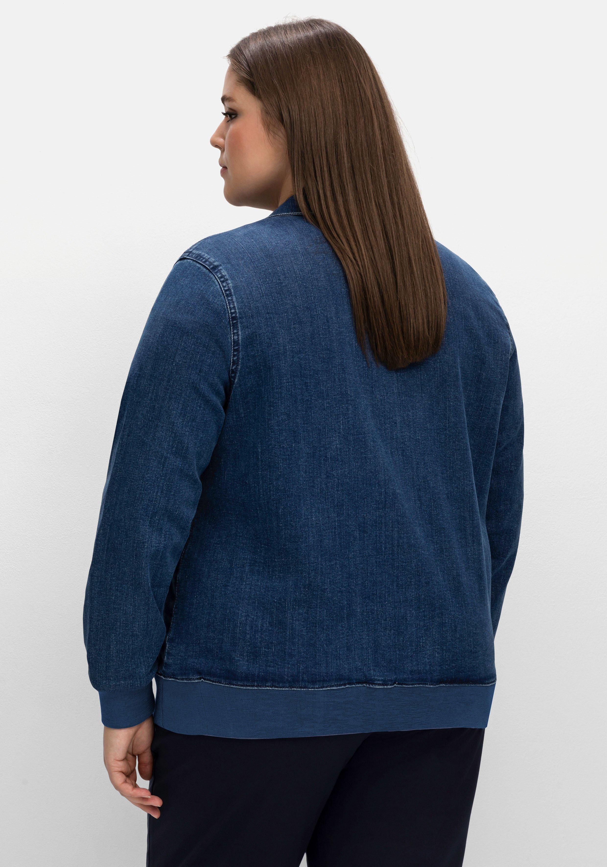 Jeansblouson in Patch-Optik