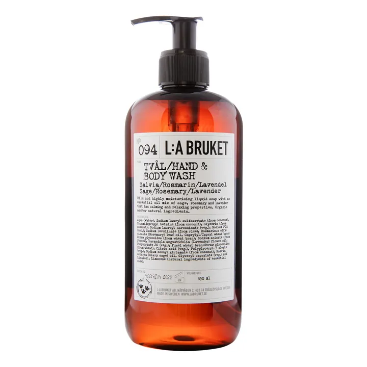L:A BRUKET Nettoyant mains & corps Sauge Romarin Lavande 094 - 450 ml
