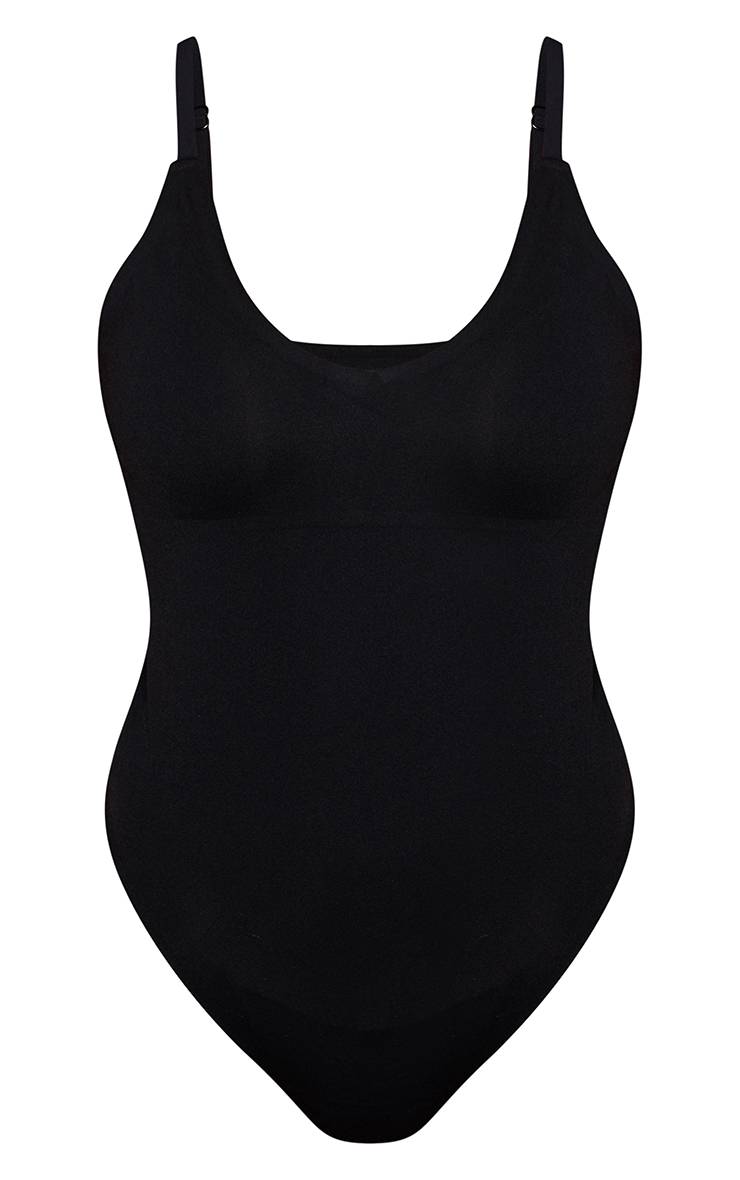 Noir Body Sans Coutures À Fines Bretelles Petite