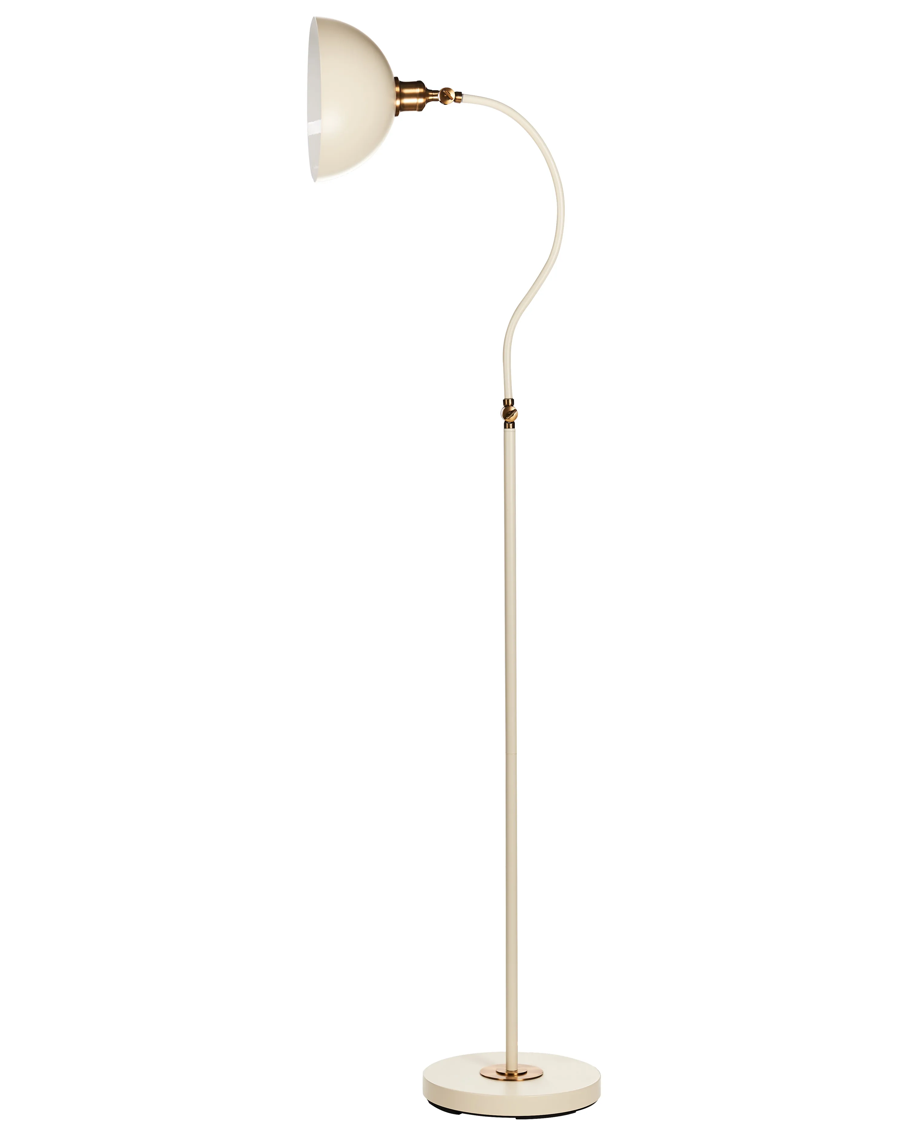 Staande lamp LENNON verstelbaar Metaal Lichtbeige