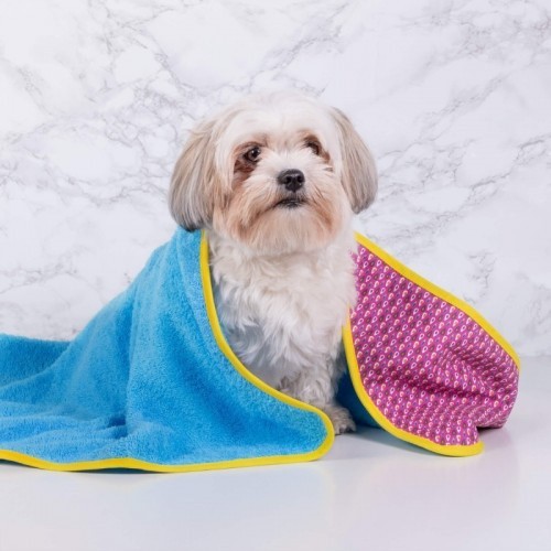 Capa de banho para cães Mandy, azul turquesa