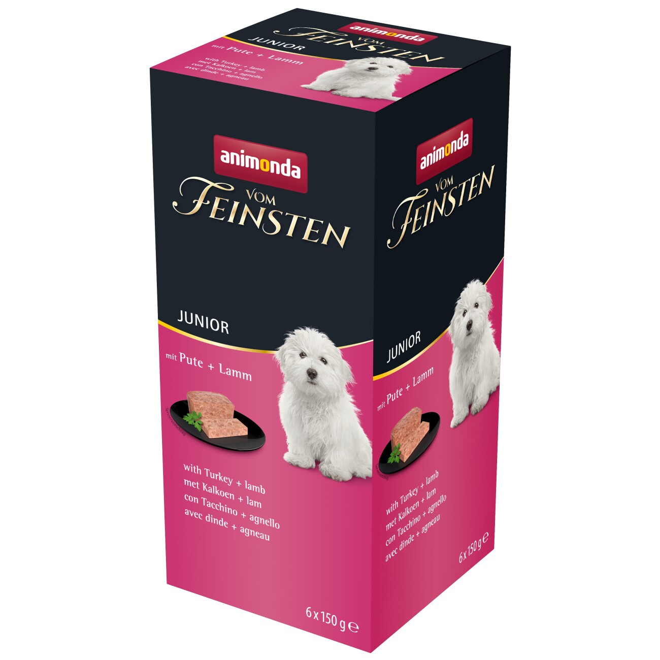animonda Vom Feinsten Junior Sortenrein 6x150g Pute und Lamm