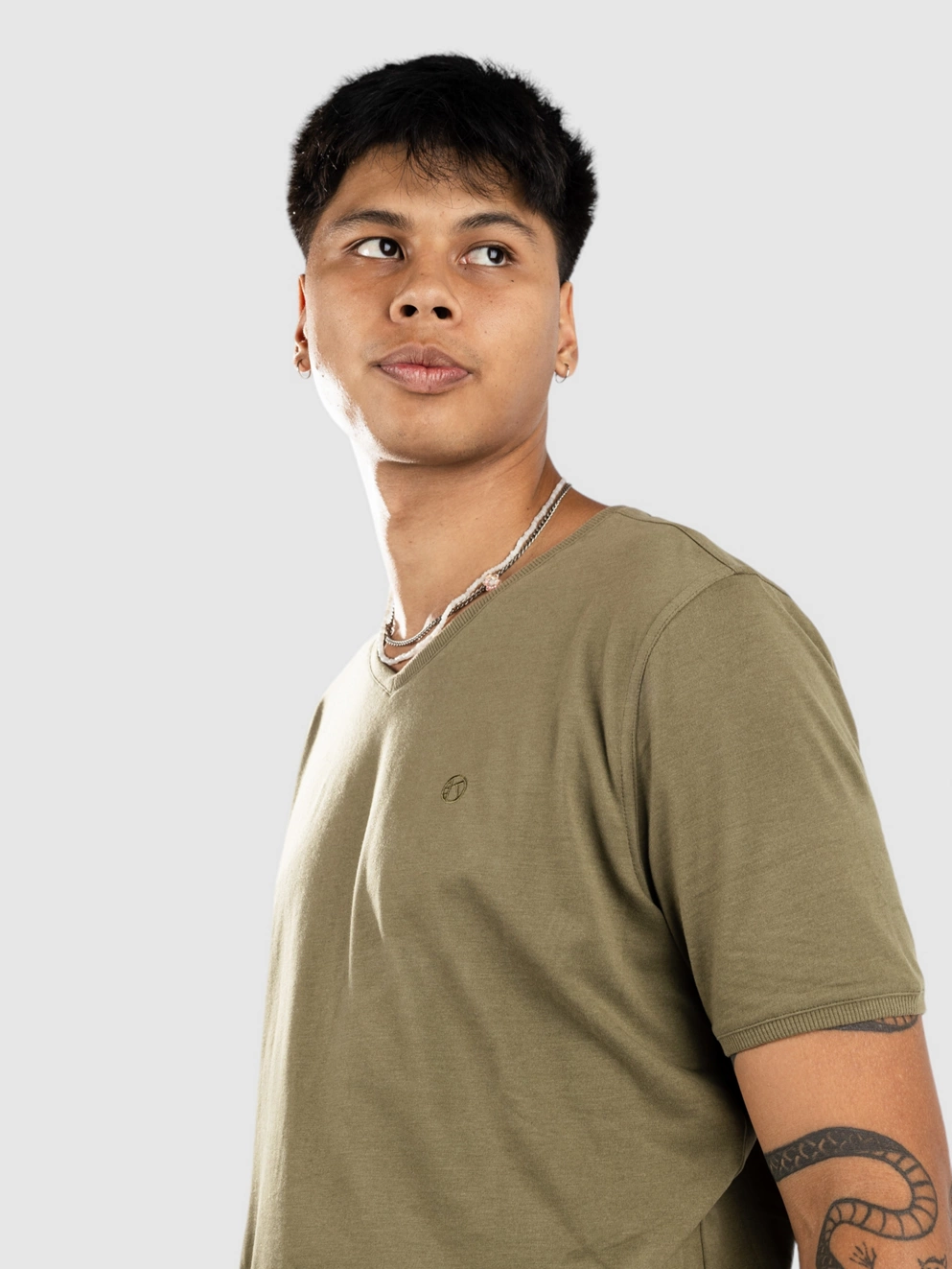 Kazane Landscape T-Shirt burnt olive