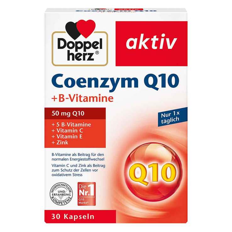 Doppelherz Coenzym Q10+B-Vitamine Kapseln, 30 St