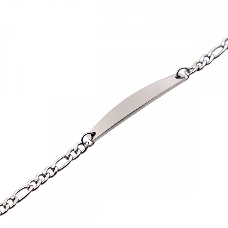 Gourmette Bracelet Acier Femme