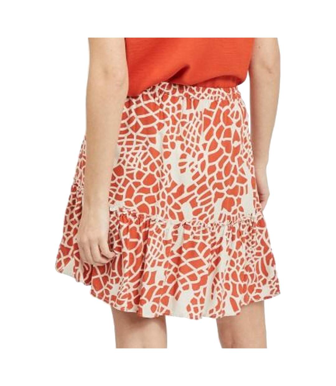 Jupe Beige/Orange Femme Vila Vilise Rw