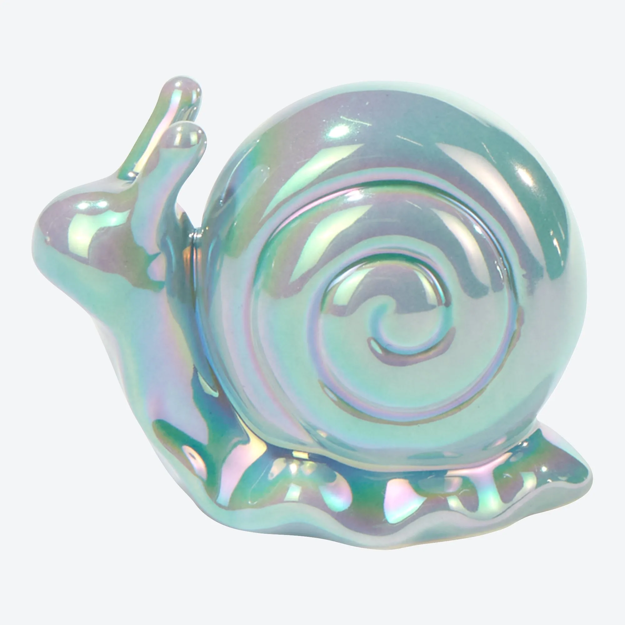 Deko-Schnecke in Perlmutt-Optik, ca. 8x4x7cm
