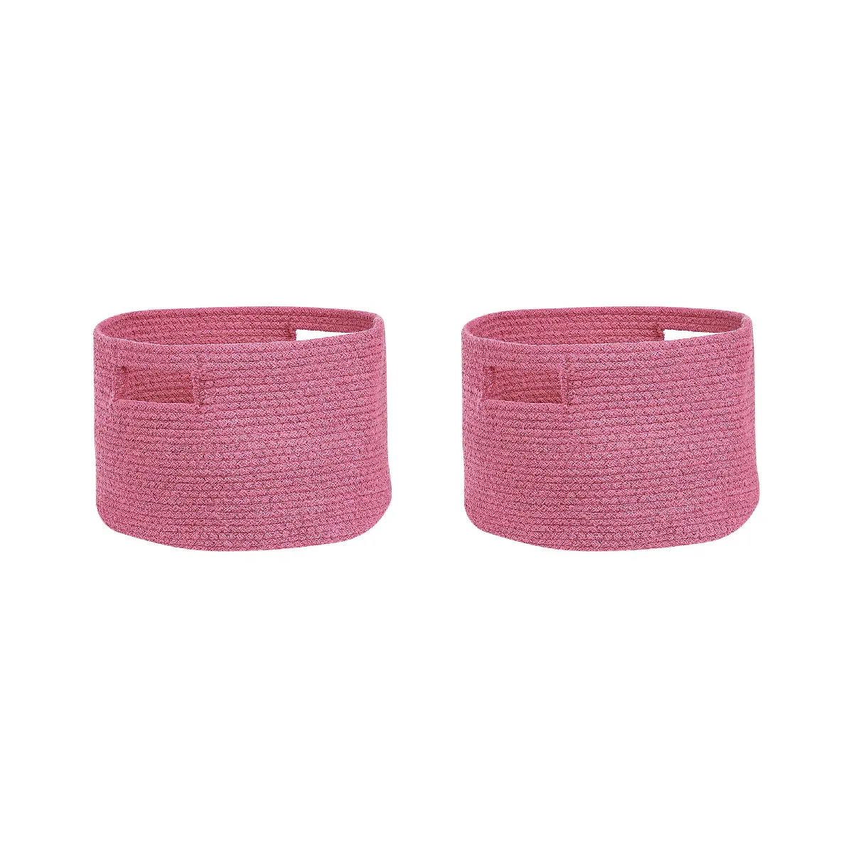 Beliani Paniers CHINIOT en coton rose