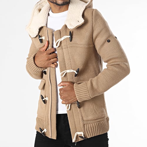 Gilet Capuche Ashkan Beige Foncé