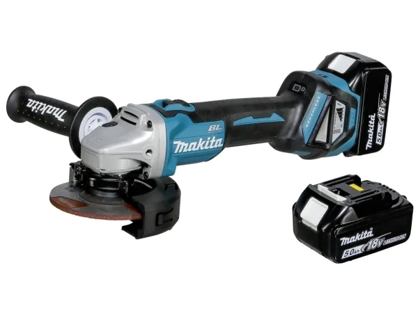 Makita DGA511RTJ - Vinkelkværn - ledningfri - 125 mm - 2x 5ah batteri og lader