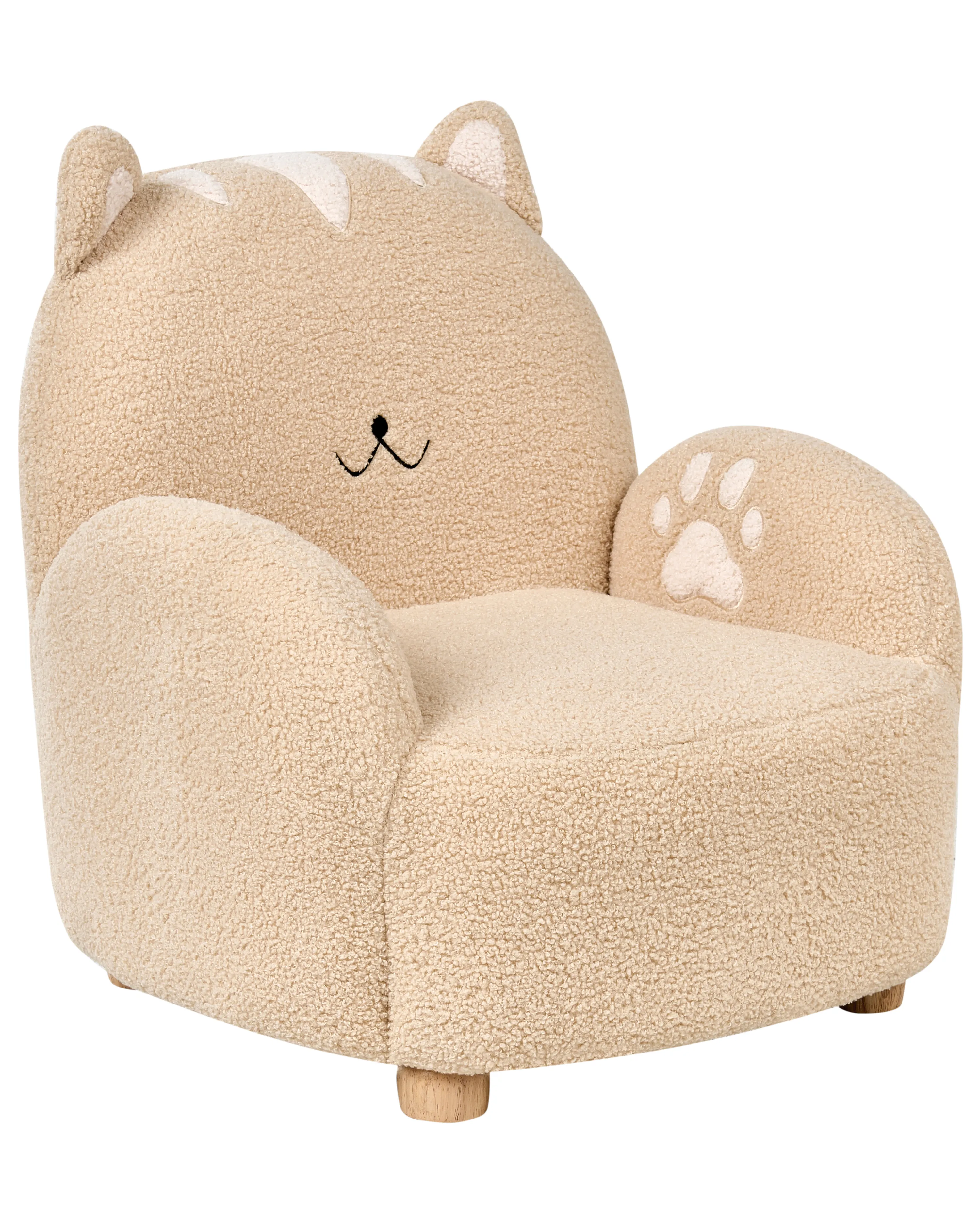 Kinderfauteuil Kat ZOAR Bouclé Beige