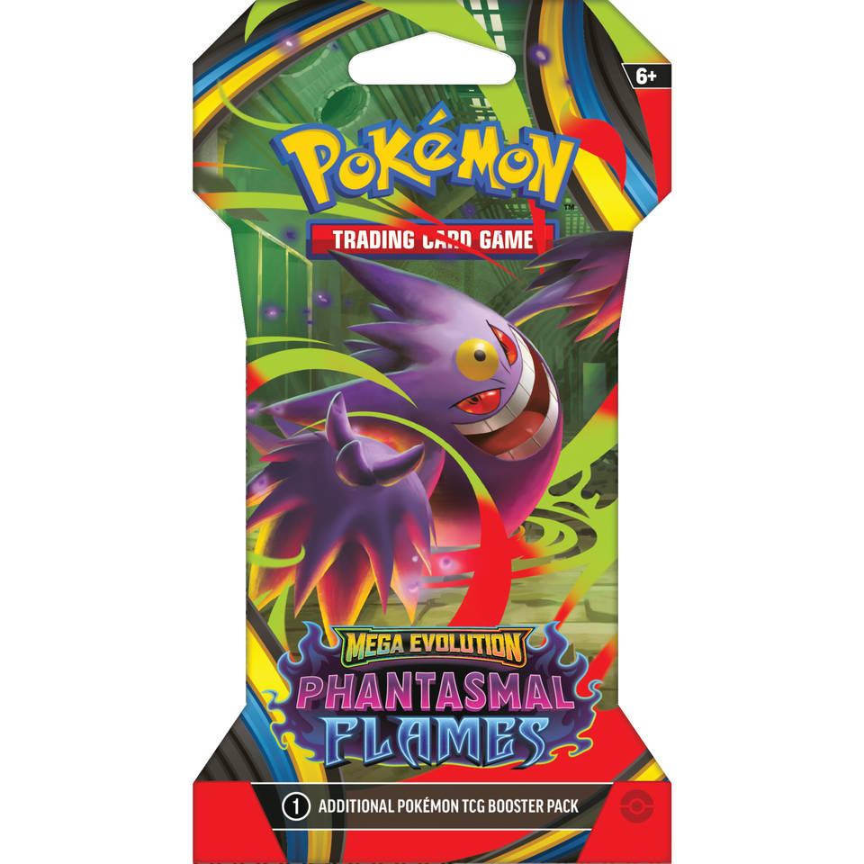 Pokémon TCG Mega Evolution Phantasmal Flames sleeved booster